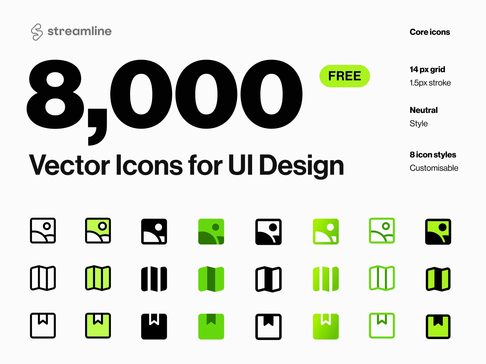 8000个界面设计基础图标